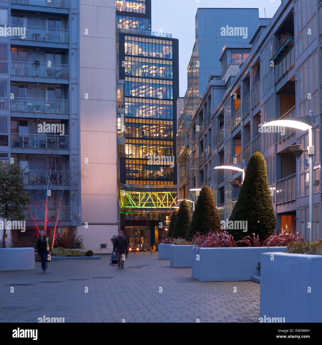 DUBLIN, IRELAND - 30 JANUARY 2017: The European headquarters of Google on Barrow Street, situated in the historic docklands of Dublin Stock Photo