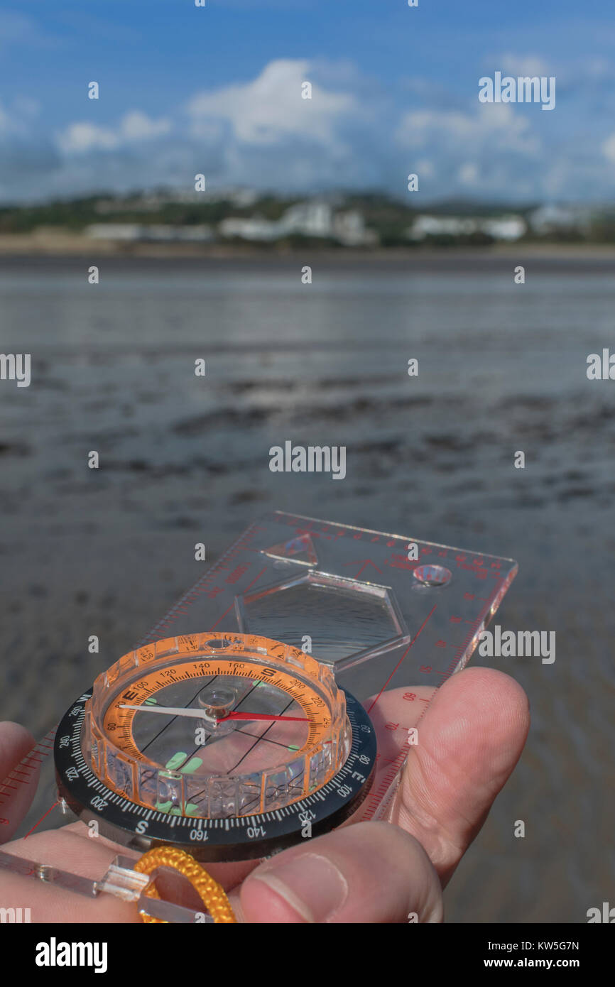 Orienteering compass west metaphor business 'direction', navigation