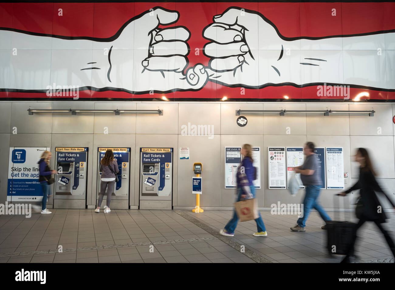 Capitol Hill Link Light Rail station, Seattle Washington, USA Stock Photo Alamy