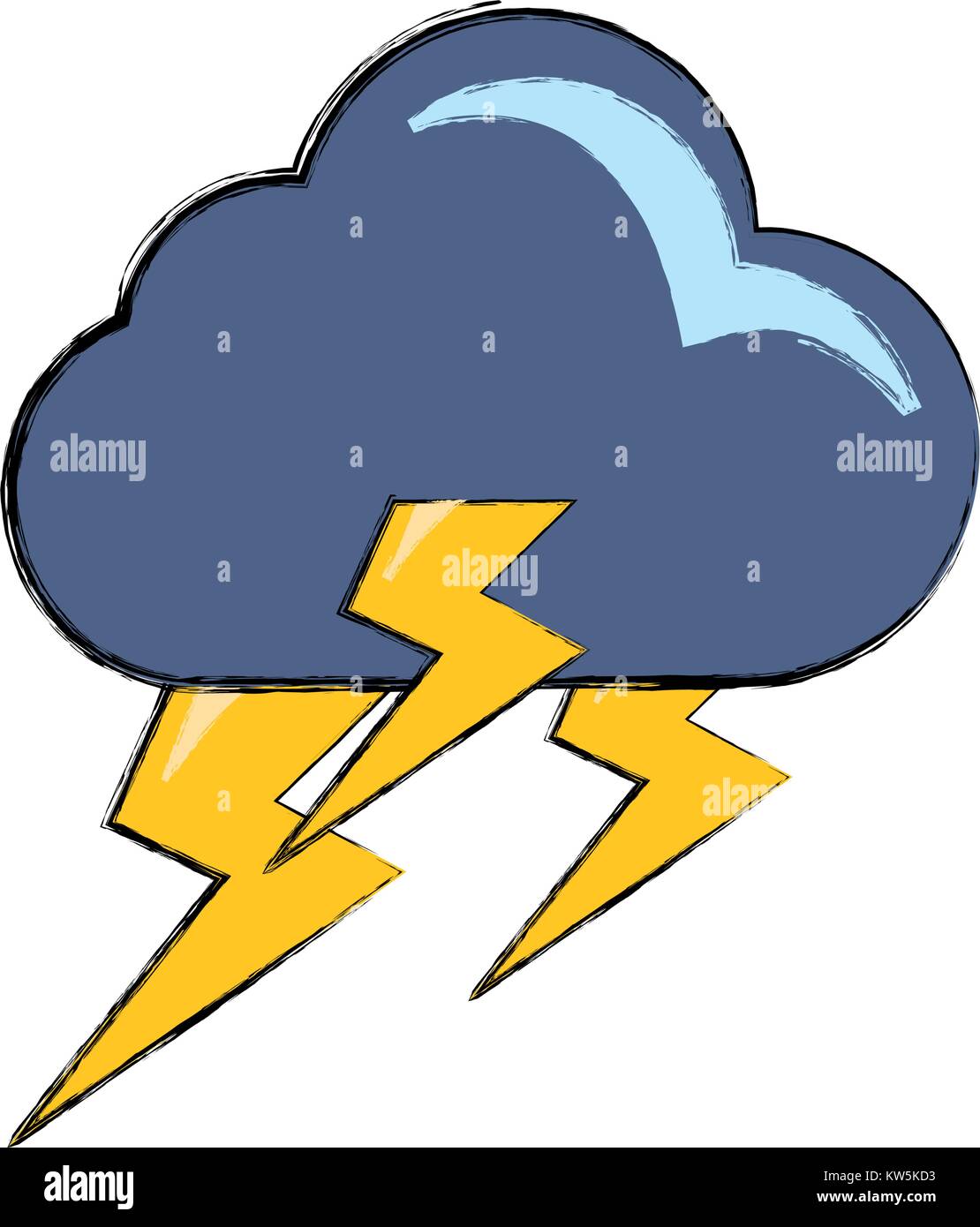 Rainy weather symbol cartoon Stock Vector Image & Art - Alamy