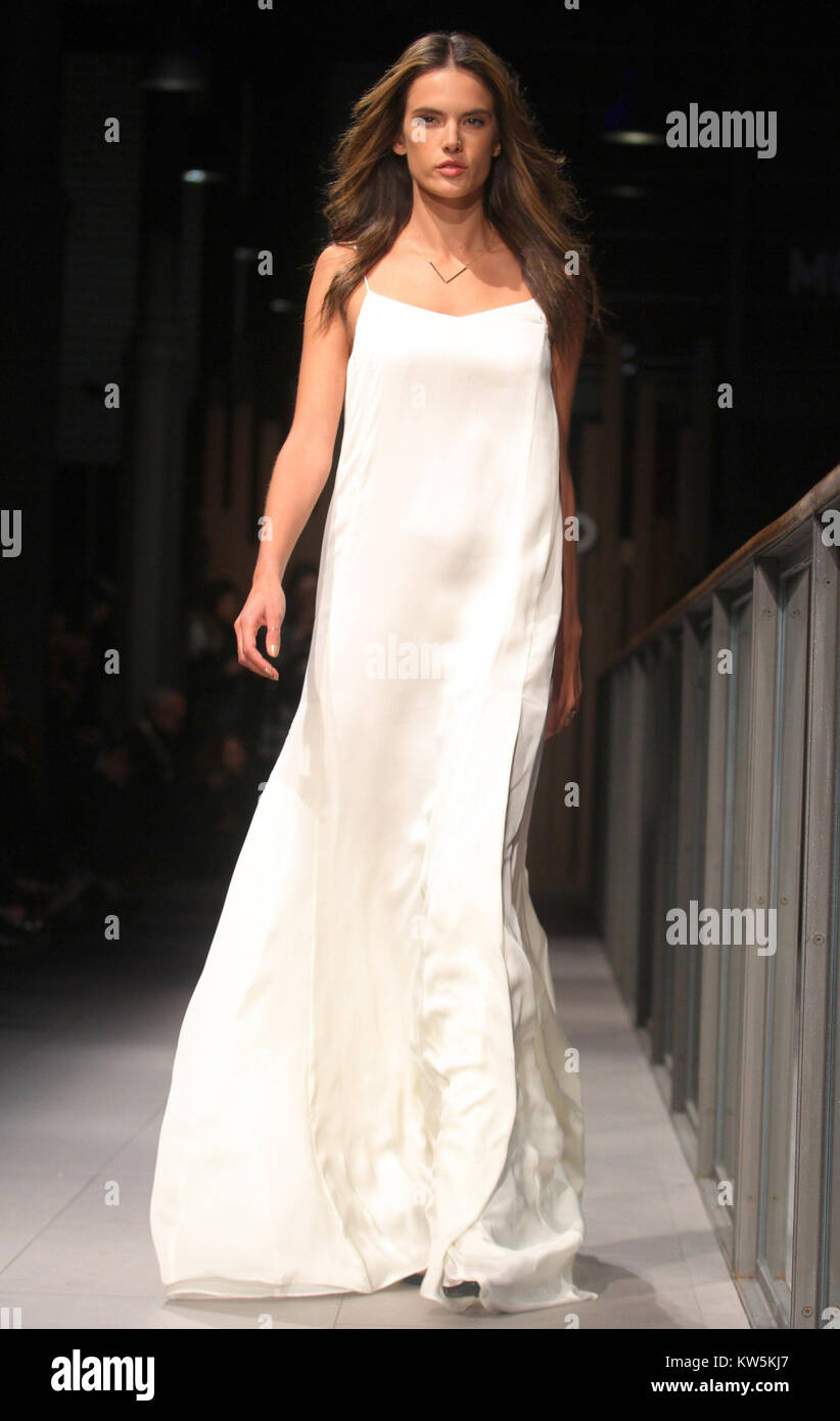 Barcelona Spain January 27 Alessandra Ambrosio At The Mango