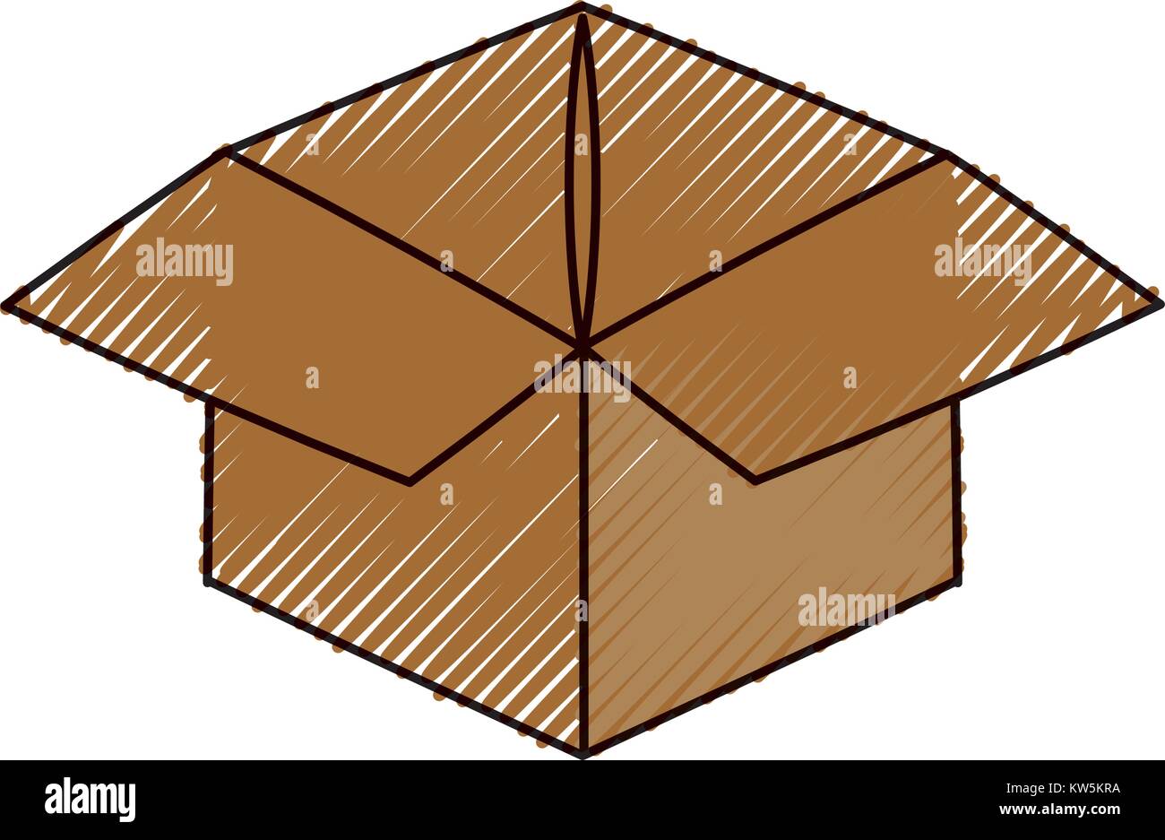 Delivery box open cartoon Stock Vector Image & Art - Alamy