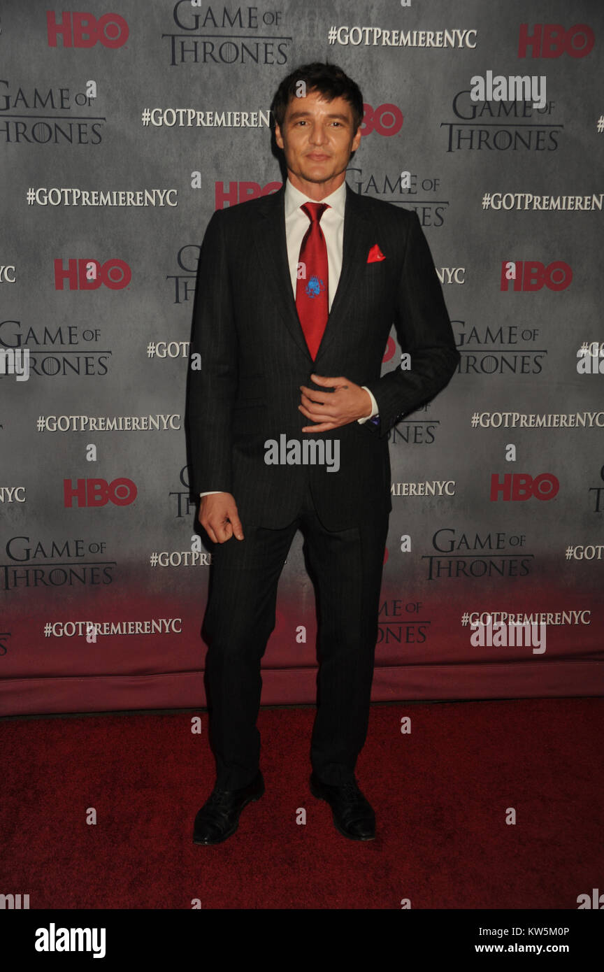 NEW YORK, NY - MARCH 18: Pedro Pascal attends the 'Game Of Thrones ...