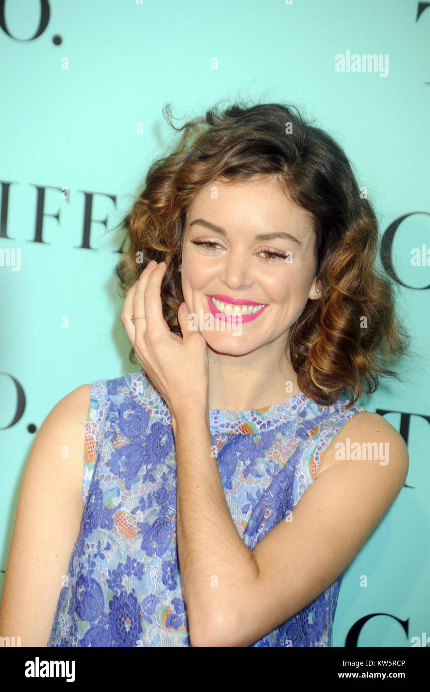 NEW YORK, NY - APRIL 10: Nora Zehetner attends the 2014 Tiffany's Blue Book Gala at the Guggenheim Museum on April 10, 2014 in New York City.   People:  Nora Zehetner Stock Photo