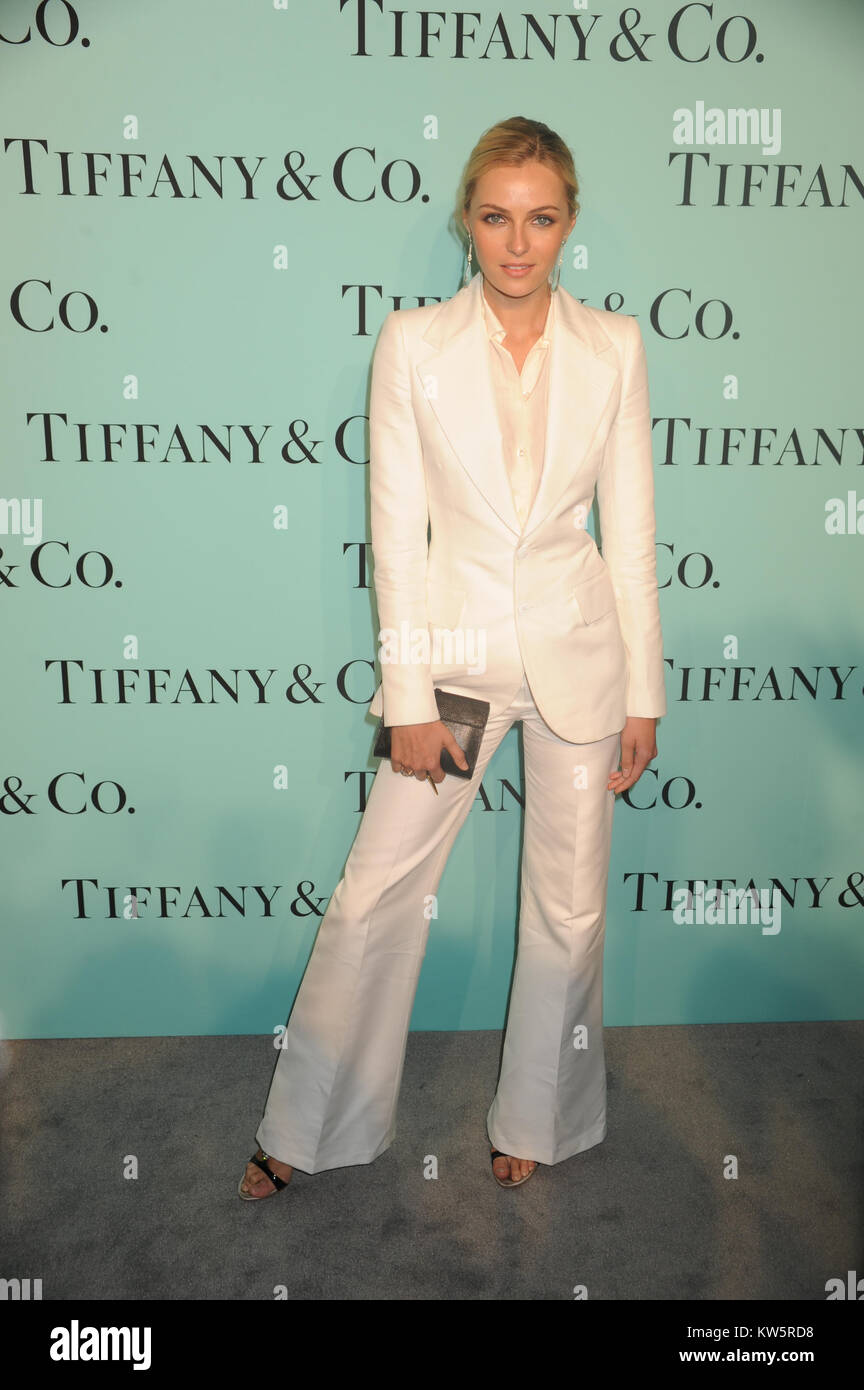 NEW YORK, NY - APRIL 10: Valentina Zelyaeva attends the 2014 Tiffany's Blue Book Gala at the Guggenheim Museum on April 10, 2014 in New York City.   People:  Valentina Zelyaeva Stock Photo