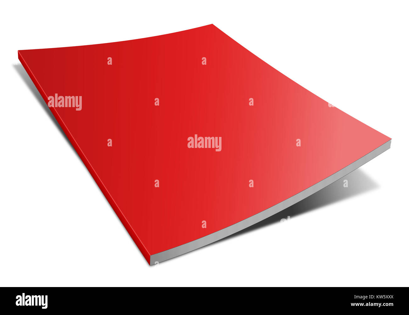 Empty magazine on white background. Perfect blank Stock Photo - Alamy