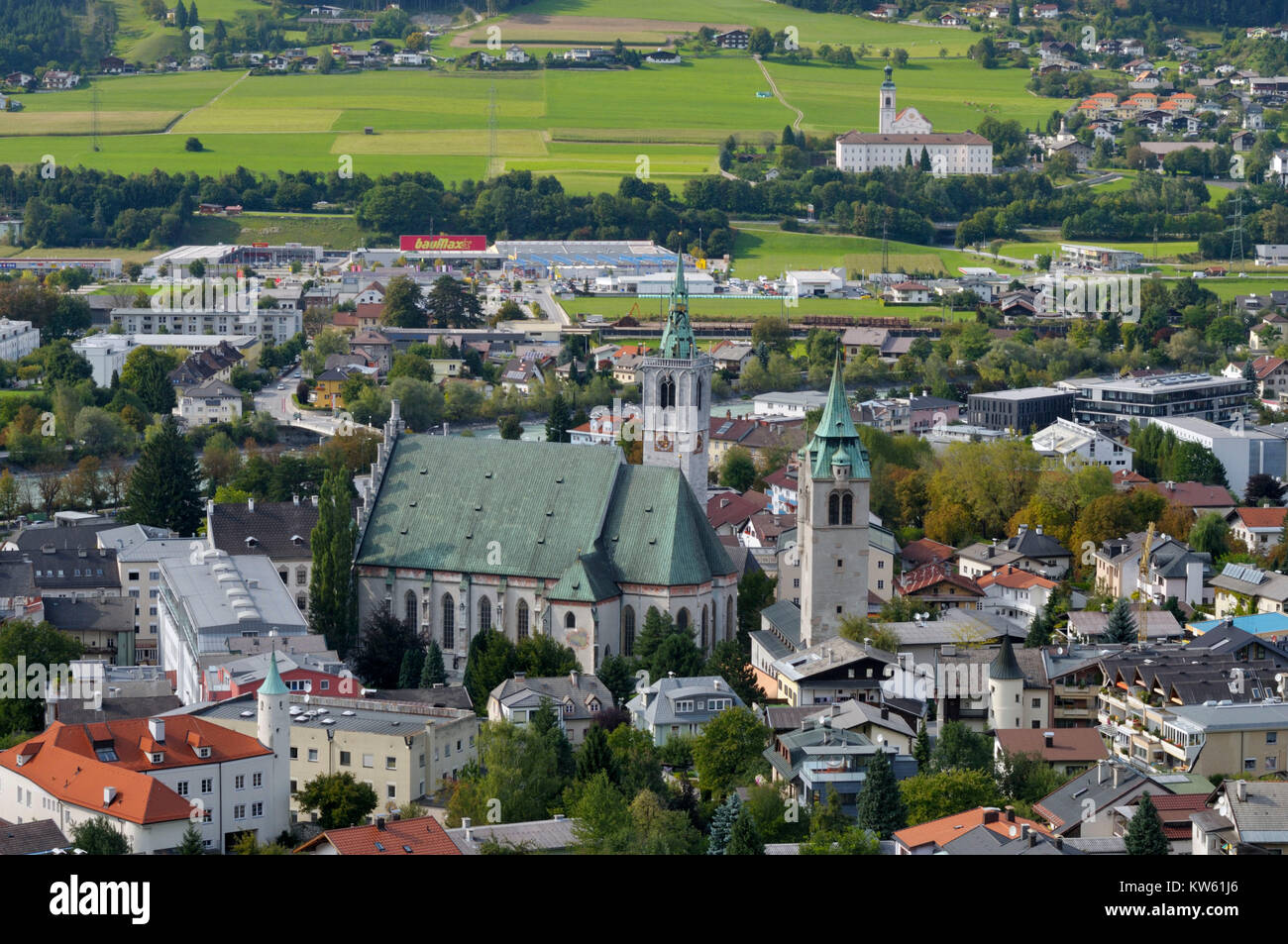Silver town of Schwaz, Silberstadt Schwaz Stock Photo