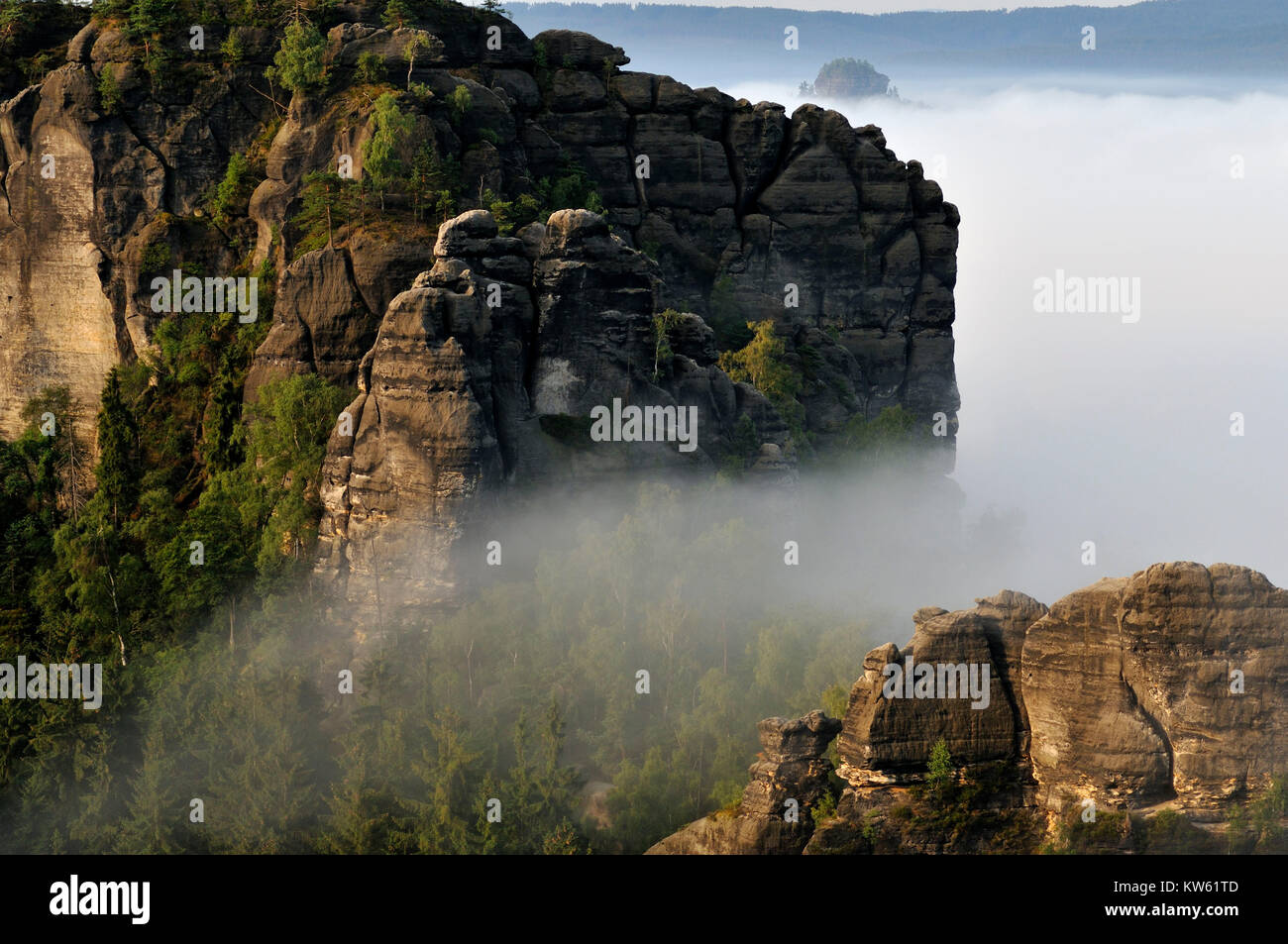 Elbsandsteingebirge, summit, peak, rock, rock, rocky, rocky, rushing stone, rock scenery, sandstone, sandstone rock, Elbsandstein, nature, nature, nat Stock Photo