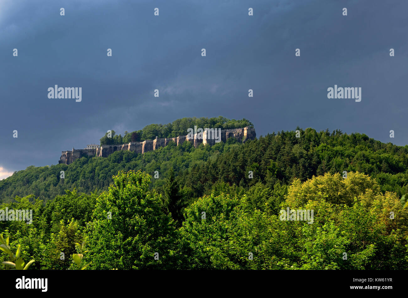 Elbsandsteingebirge Stock Photo