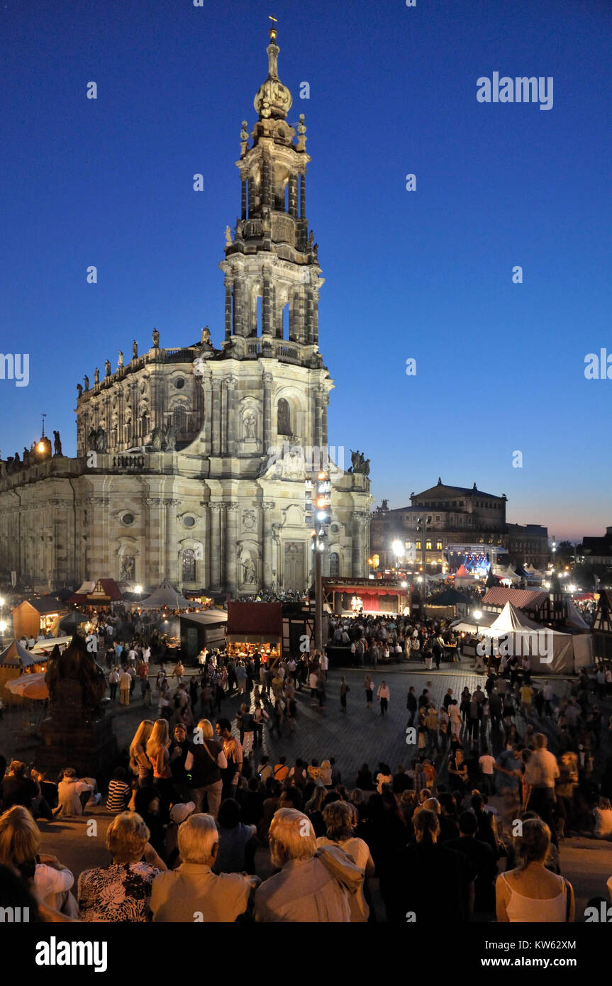 Dresden town party, Dresden Stadtfest Stock Photo