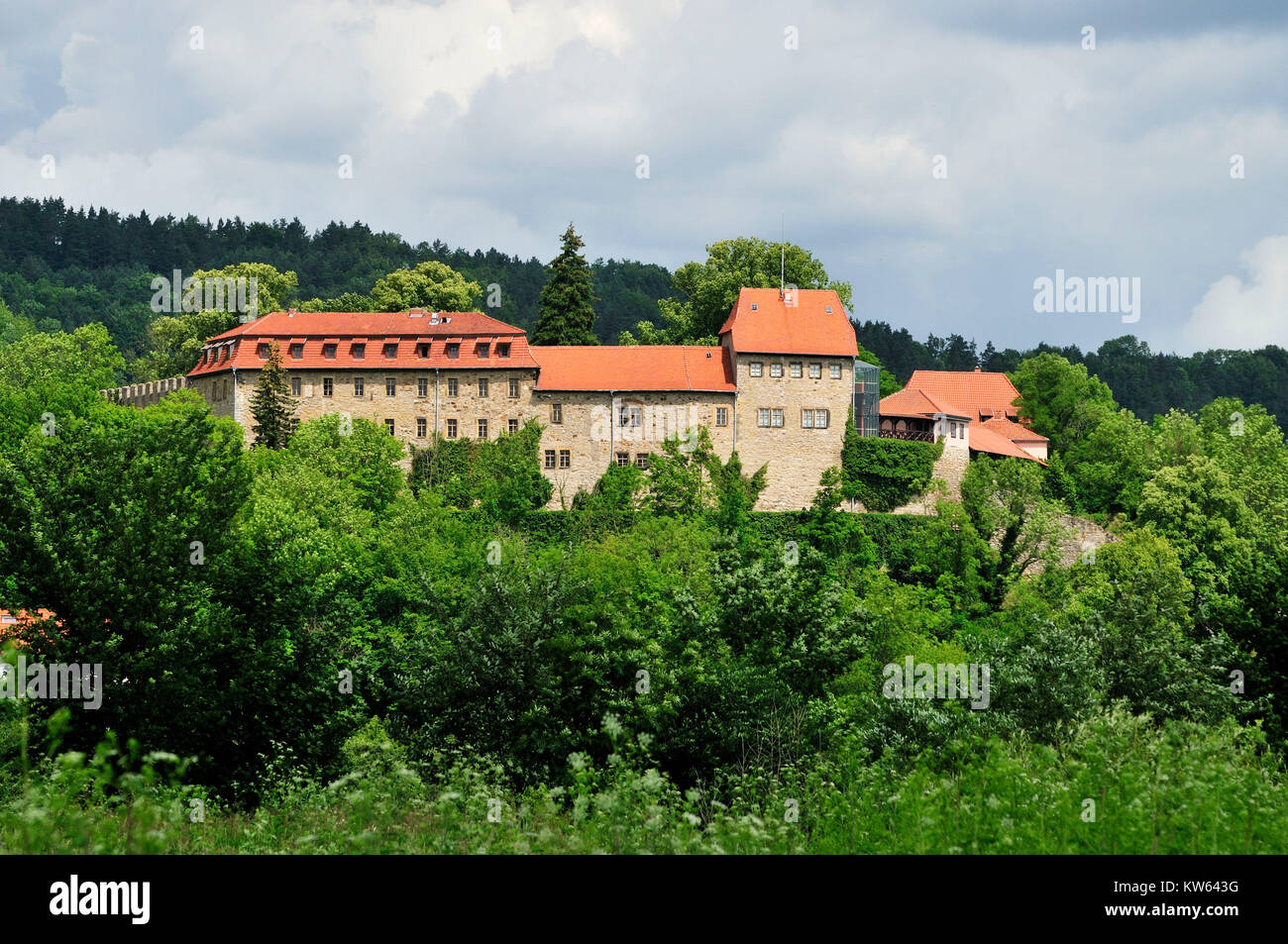 Castle Creuz, Creuzburg Stock Photo