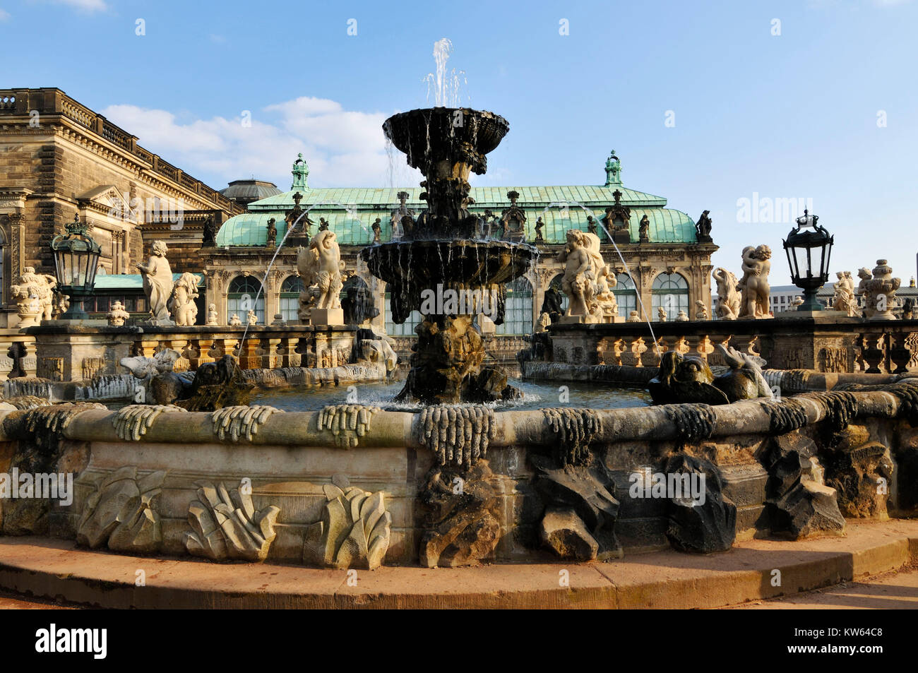 Dresden kennel, Dresdner Zwinger Stock Photo