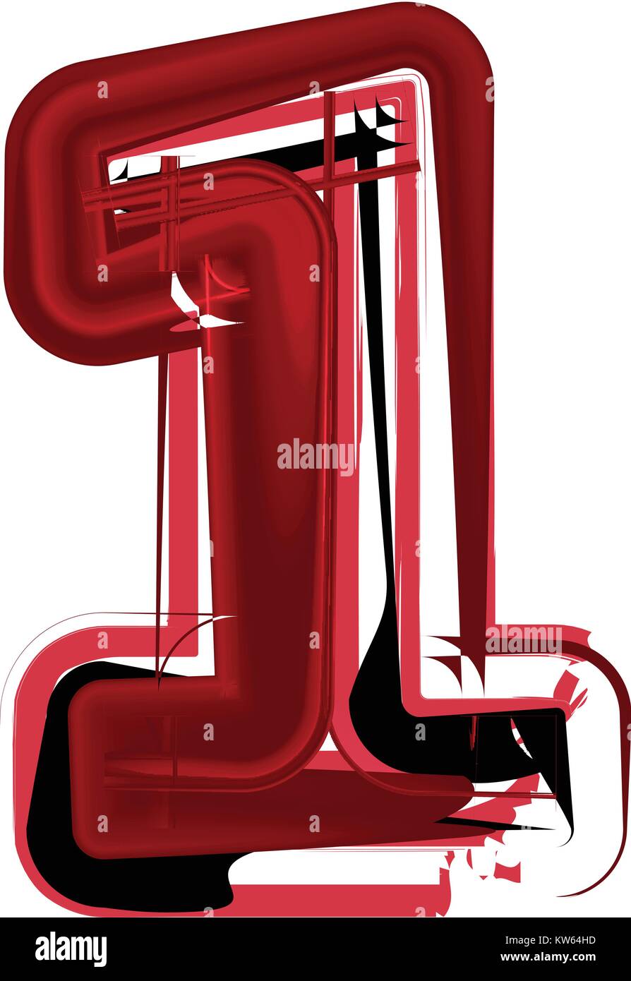 Abstract Number 1 illustration Stock Vector Image & Art - Alamy
