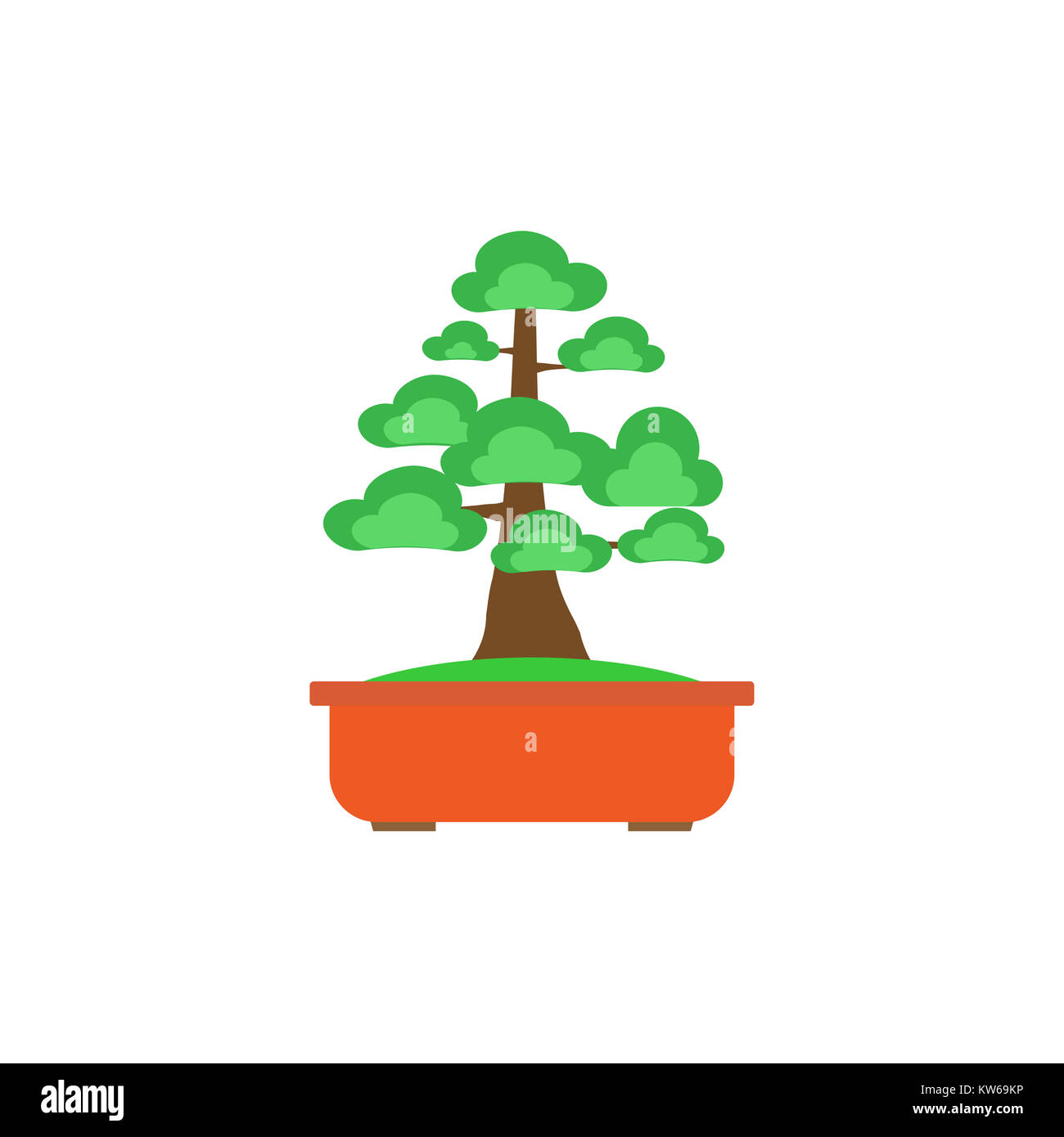 Bonsai tree silhouette japanese garden hires stock photography and