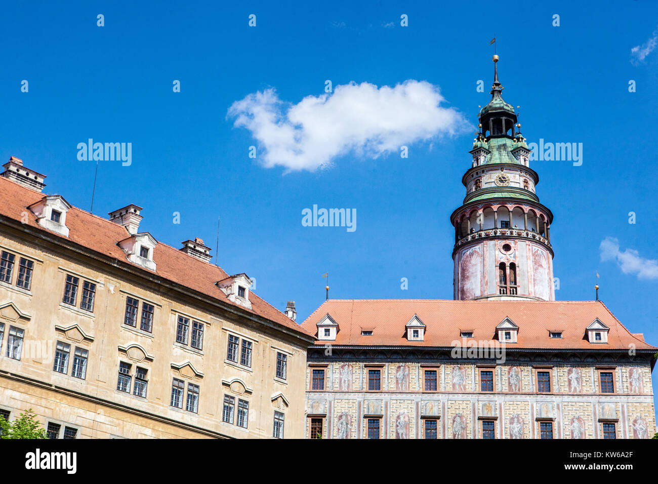 Cesky Krumlov Castle Czech Republic, Europe Stock Photo