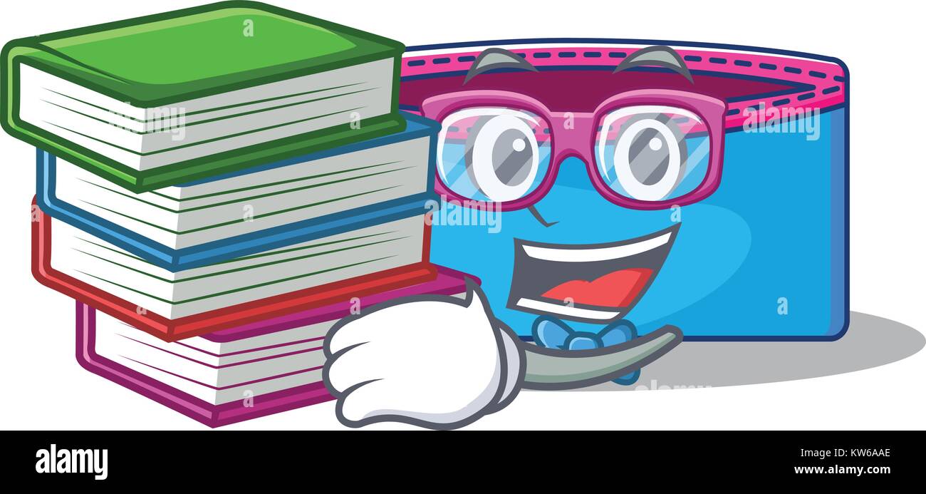 Student with book pencil case character cartoon Stock Vector Image & Art -  Alamy