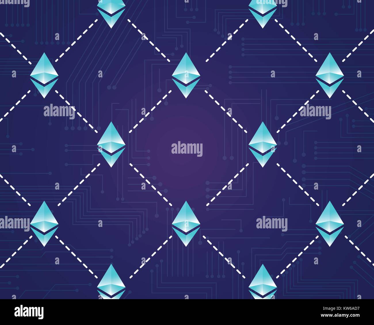 Blockchain design background collection vector Stock Vector Image & Art ...