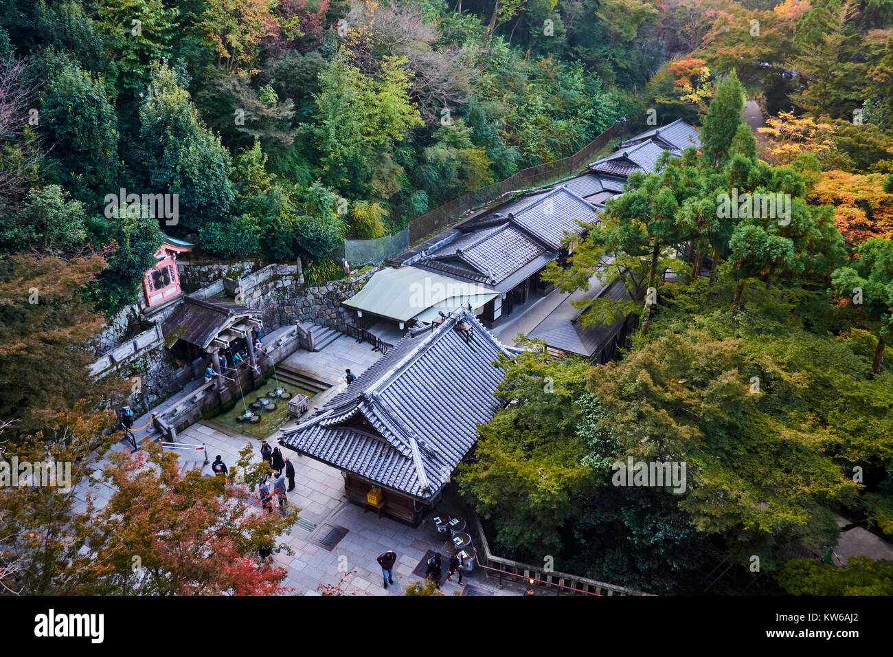 Japan, Honshu island, Kansai region, Kyoto, Kiyomizu-dera temple, UNESCO World Heritage Site Stock Photo