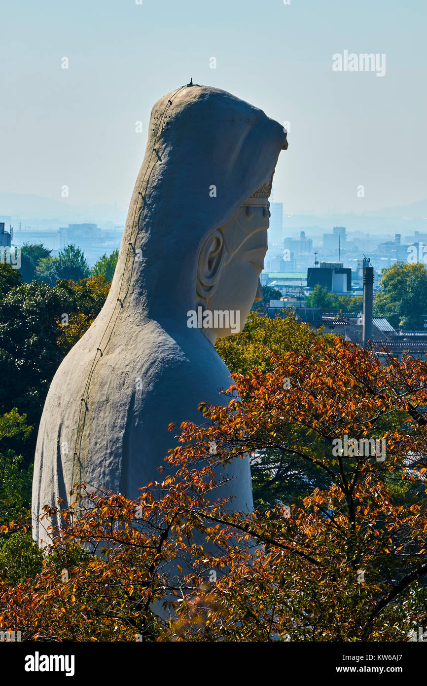 Japan, Honshu island, Kansai region, Kyoto, Ryōzen Kannon, the memorial for the deads of World War 2, the giant statue of Kannon, Goddess of Mercy Stock Photo
