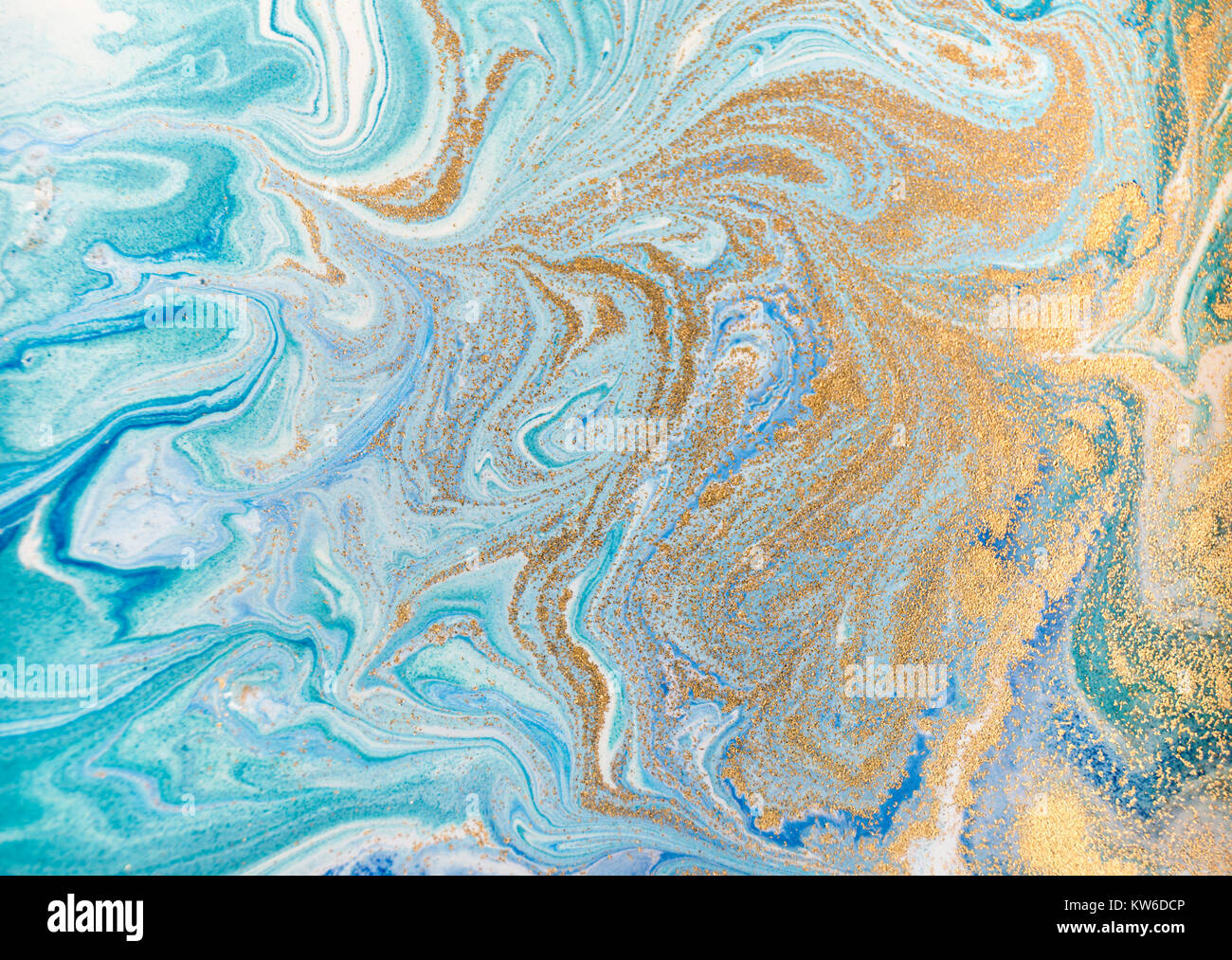 Marble abstract acrylic background. Blue marbling artwork texture ...