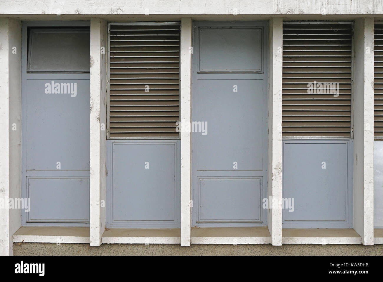 Ventilation exhaust grille at building exterior Stock Photo