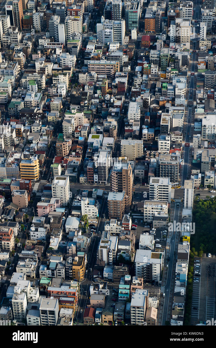 Tokyo -  Japan, June 19, 2017: Aerial view of Tokyo seen from the Sky Tree Tower Stock Photo