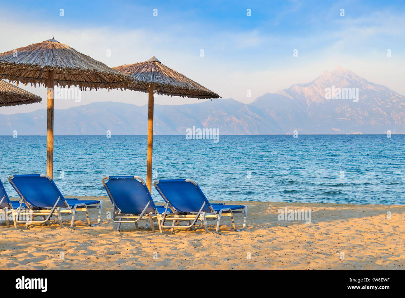 Halkidiki or Chalkidiki beach, Greece Stock Photo