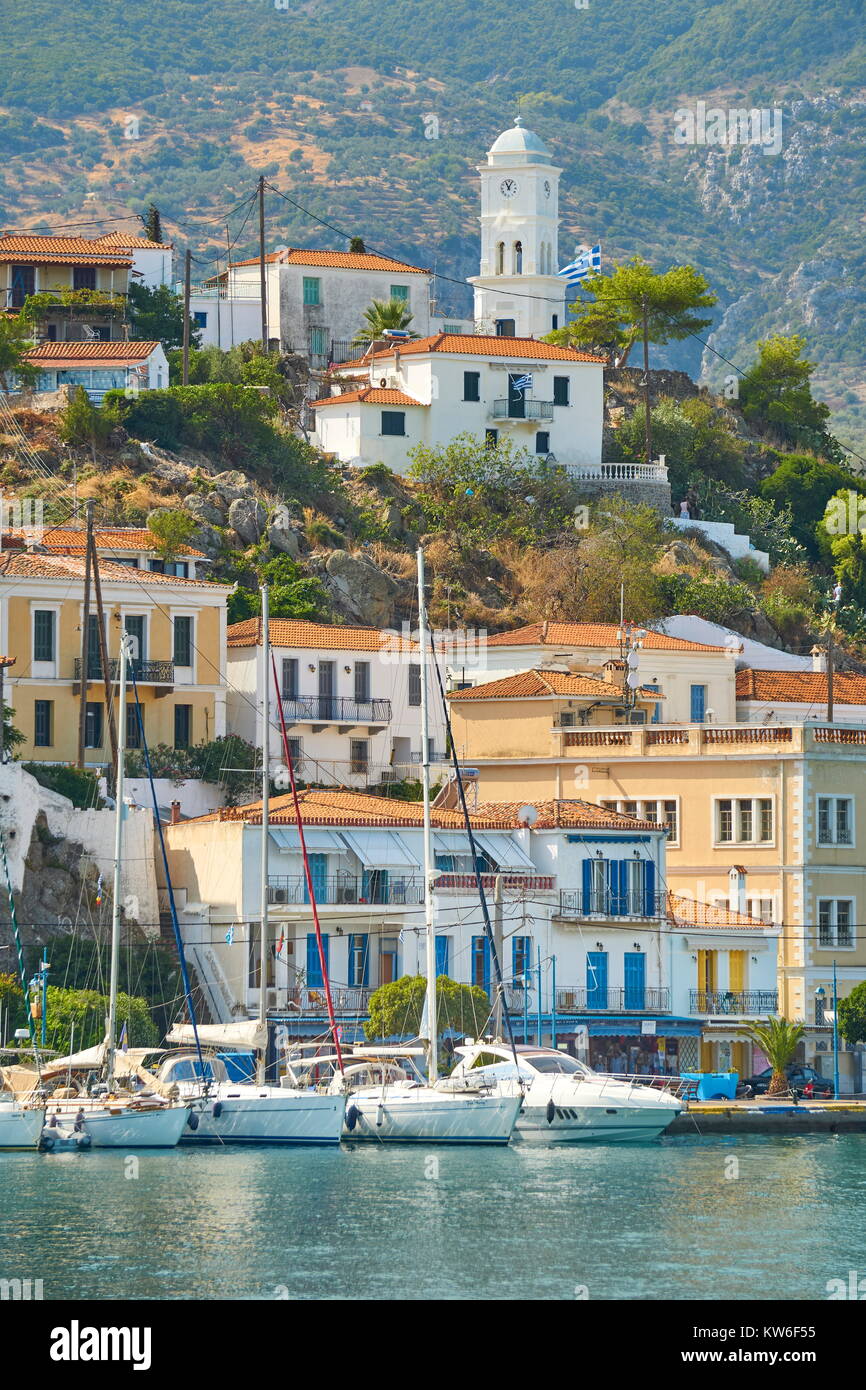 Poros Island, Argolida, Peloponnese, Greece Stock Photo