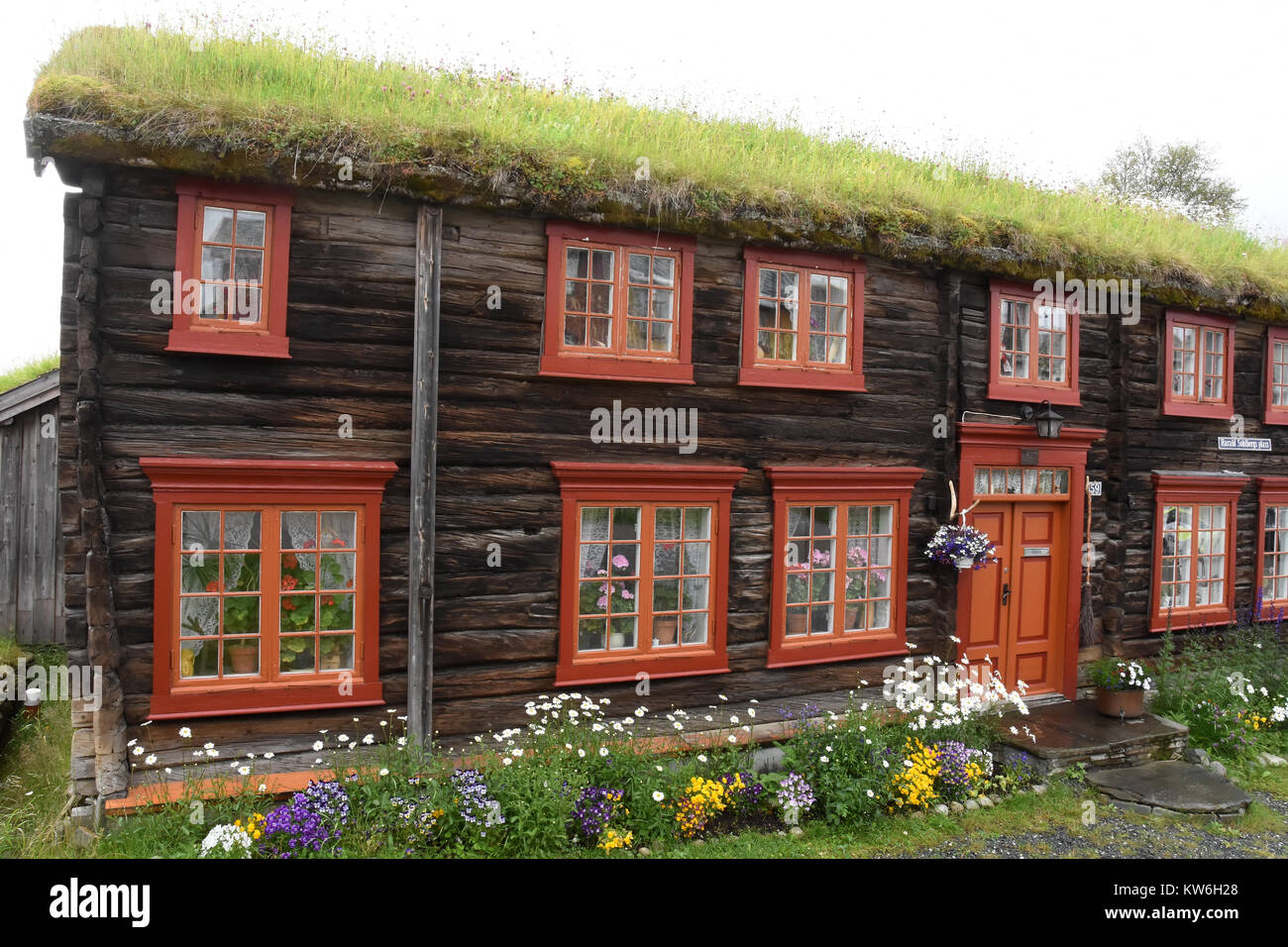 Roros Village house Roros, Norway Stock Photo Alamy