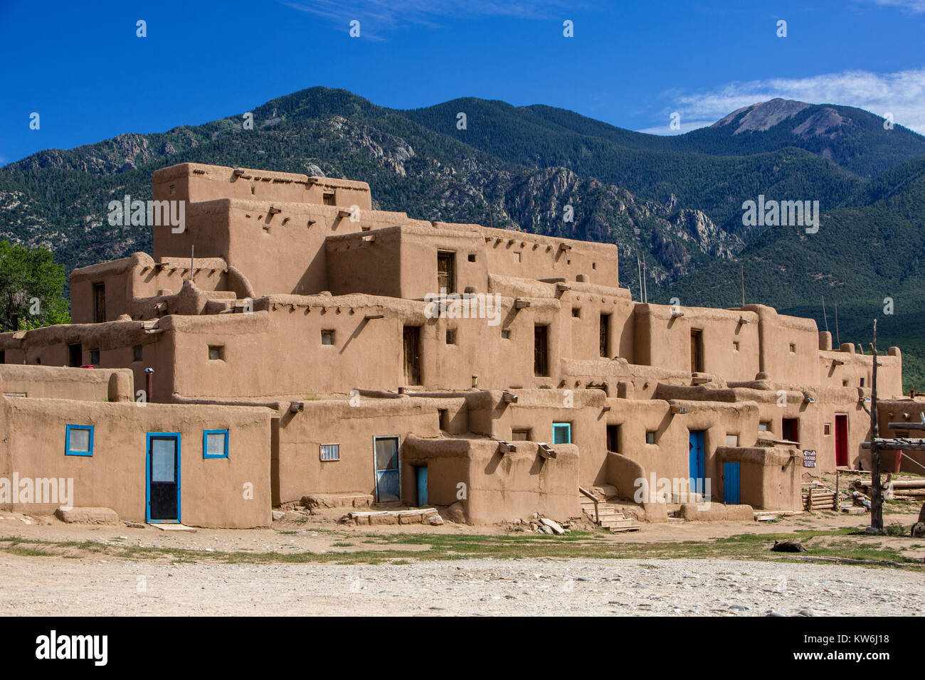 Taos Pueblo, New Mexico, United States Stock Photo