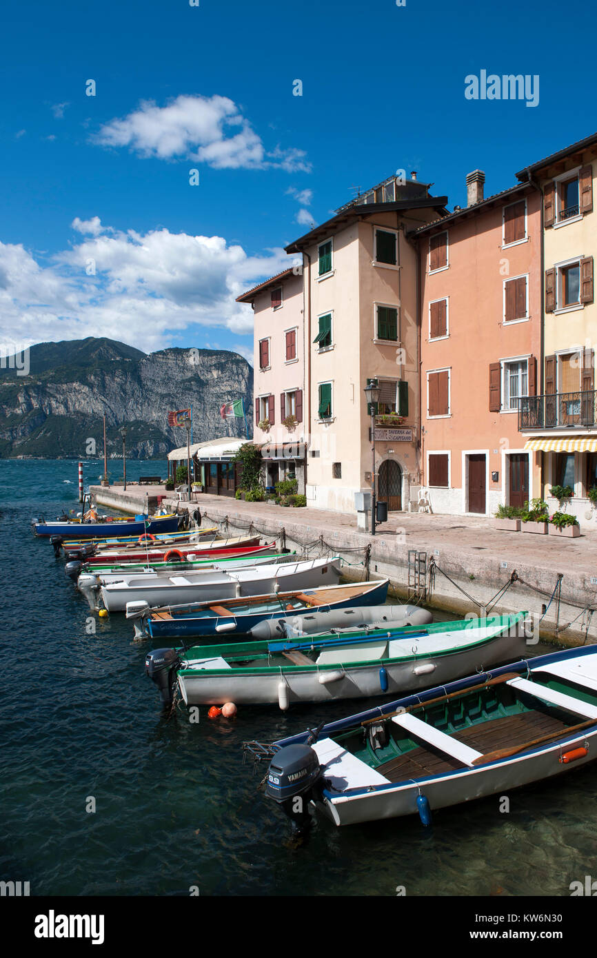 Italien, Trentino-S?dtirol, Gardasee, Porto di Brenzone Stock Photo