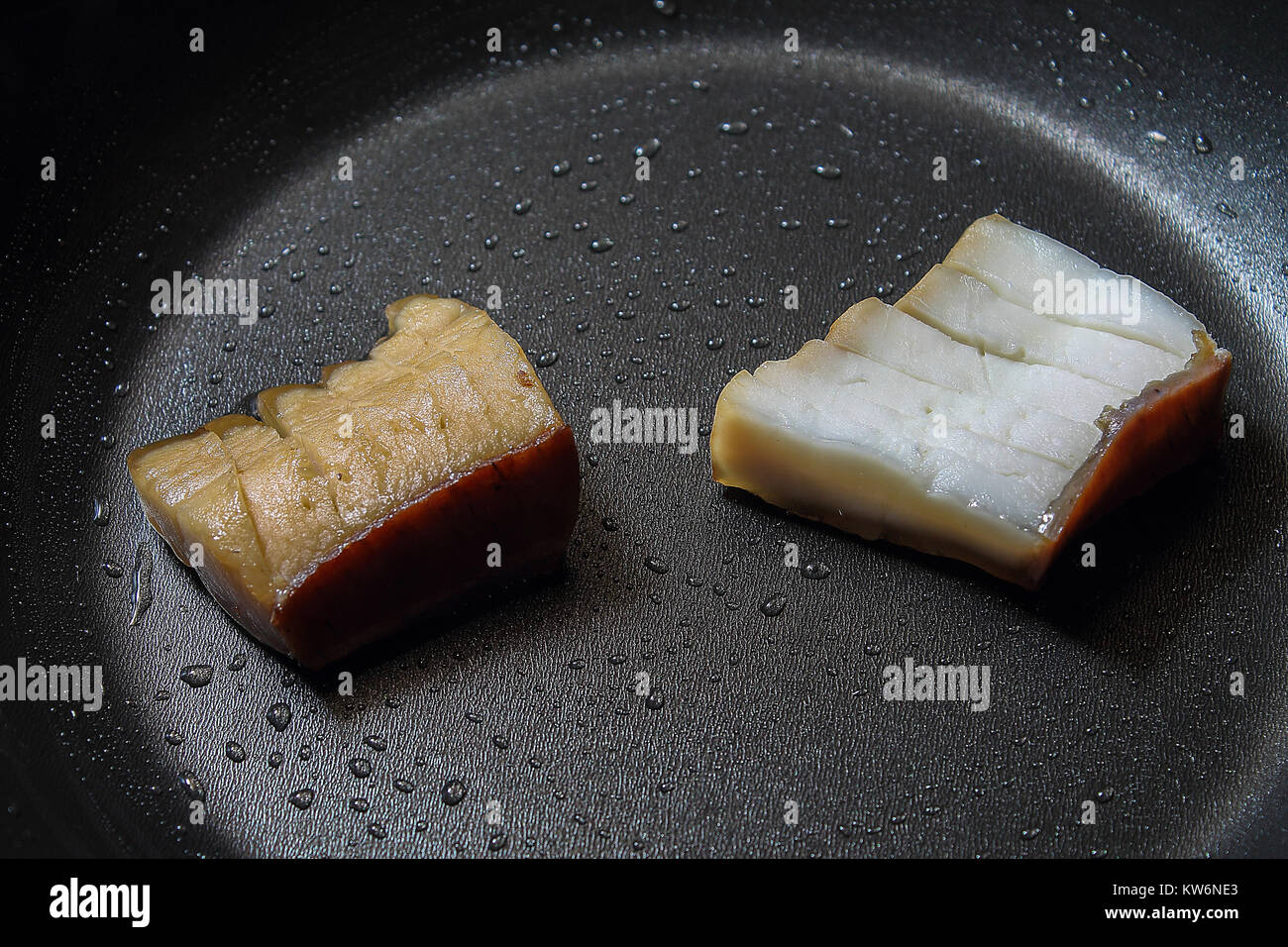 Melting fat baking and cooking grease bacon Stock Photo Alamy