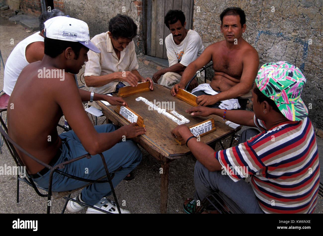 Domino Player Trinidad Cuba Stock Photo 170408630 Alamy