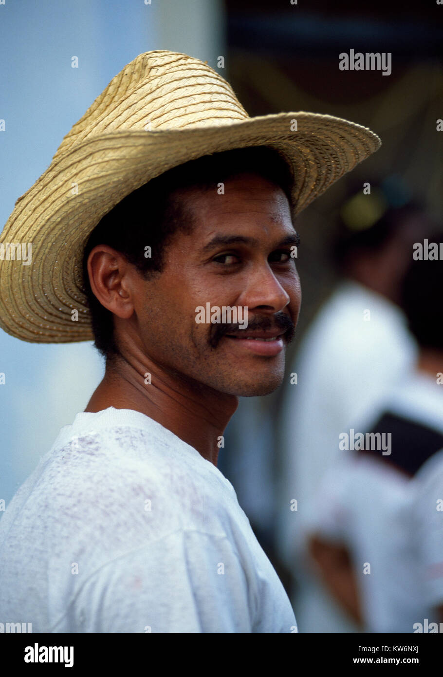 Young man in Guantanamo,Cuba Stock Photo