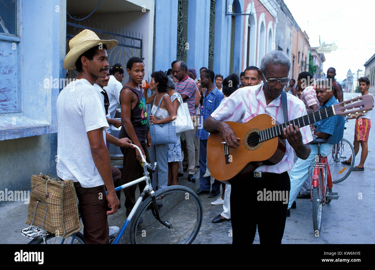 Musicians in Guantanamo, Cuba Stock Photo