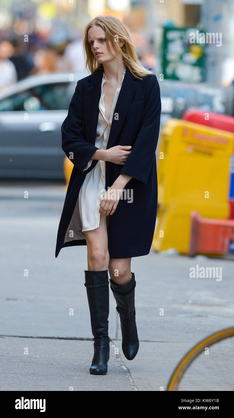 NEW YORK, NY - MAY 17: Belgian model Hanne Gaby Odiele in downtown