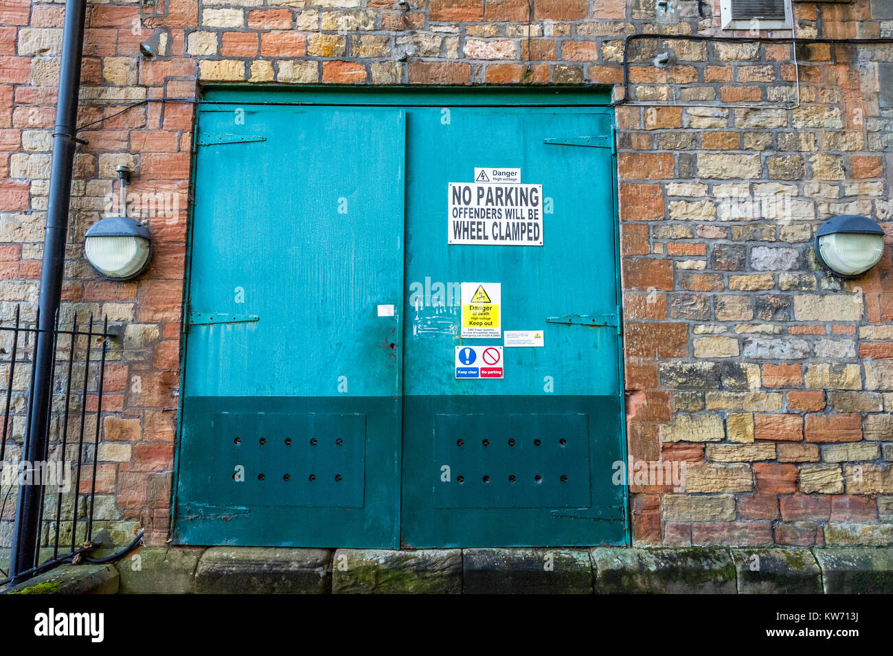 Green Painted Doors Stock Photos Green Painted Doors Stock