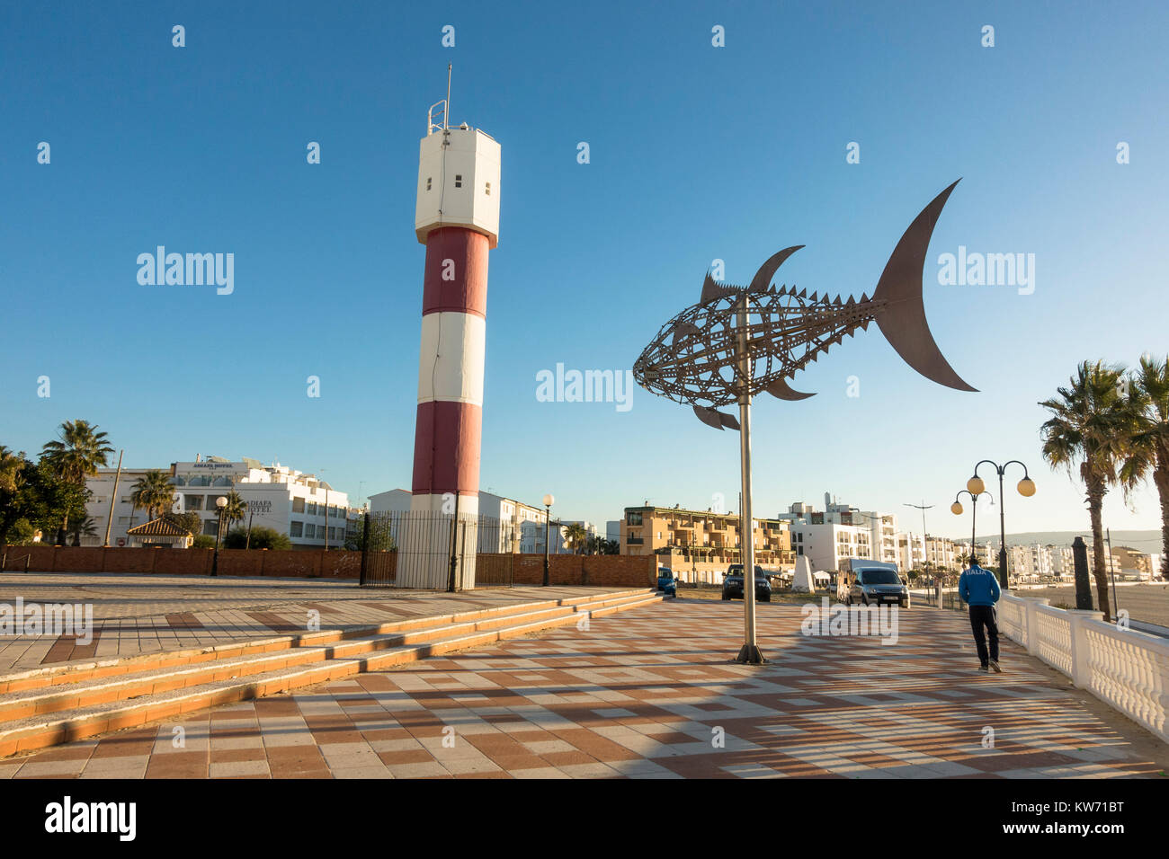 Lighthouse of Barbate, Andalusian white village, with beaches hotels