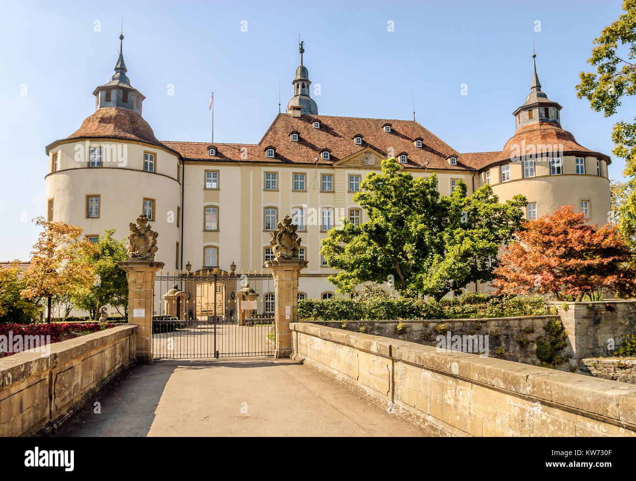 Castle Langenburg In Baden Wuertemberg Southern Germany Garten