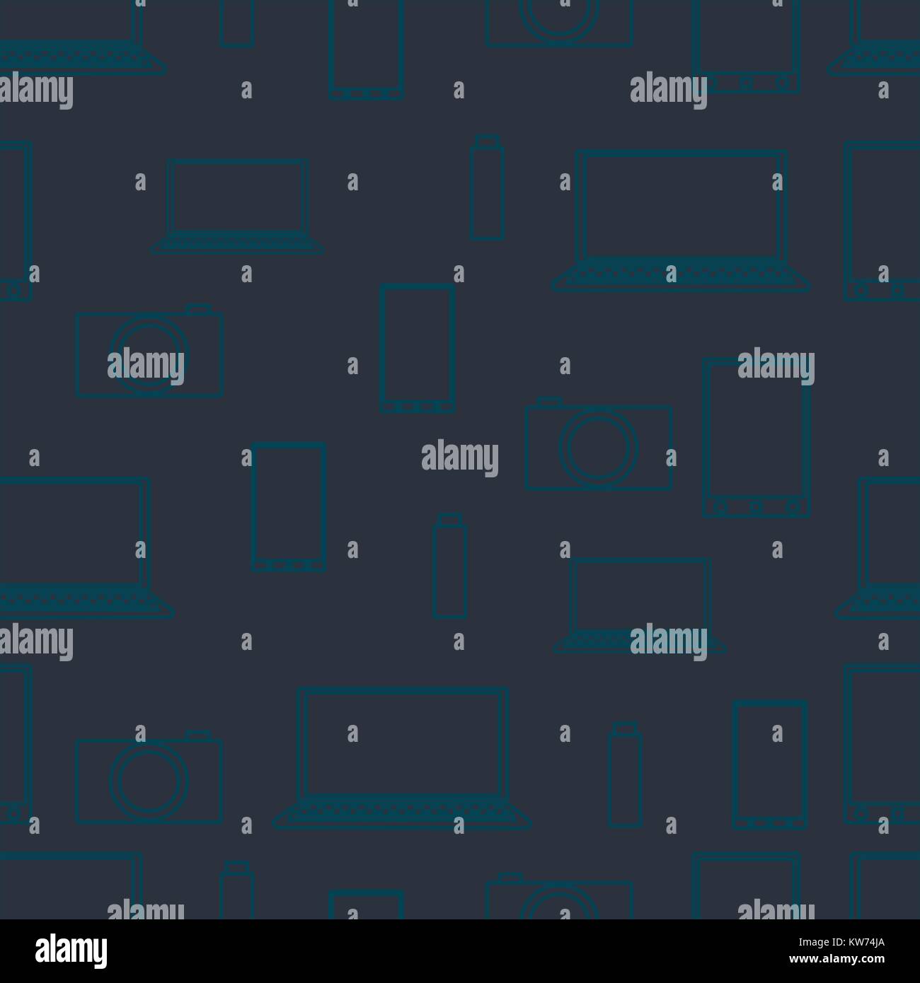 Seamless pattern from digital electronics Stock Vector Image & Art - Alamy