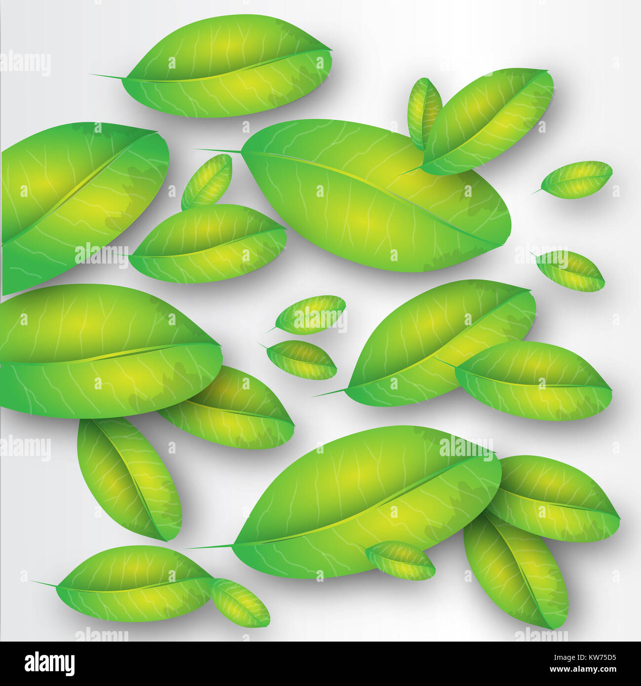 This illustration represents some green leaves as background Stock ...