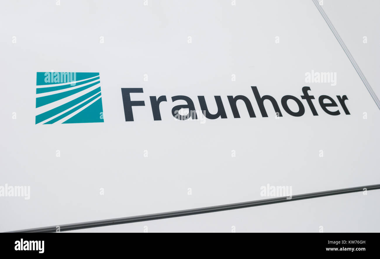 The logo of the brand 'Fraunhofer IZM'. The Fraunhofer Society of Applied Research is the largest organization for applied research and development. Stock Photo
