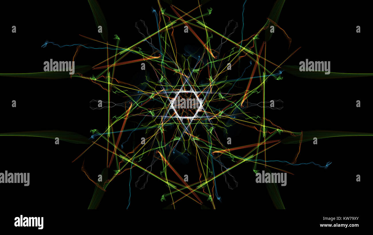 Vibrant lights form symmetrical hi-res stock photography and images - Alamy
