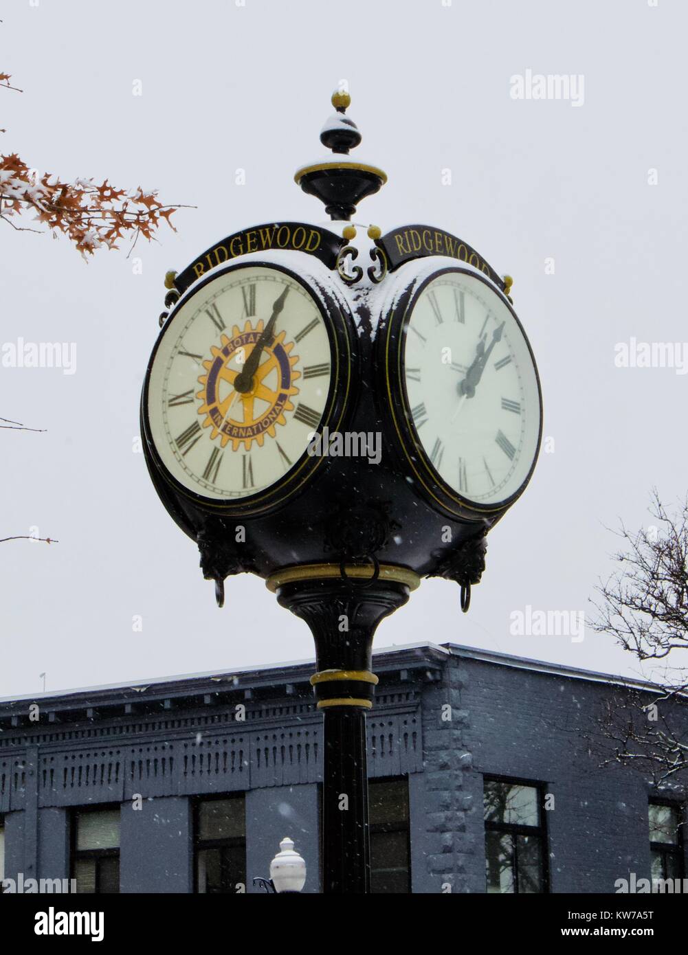 Town Square Clock Ridgewood, New Jersey Stock Photo Alamy