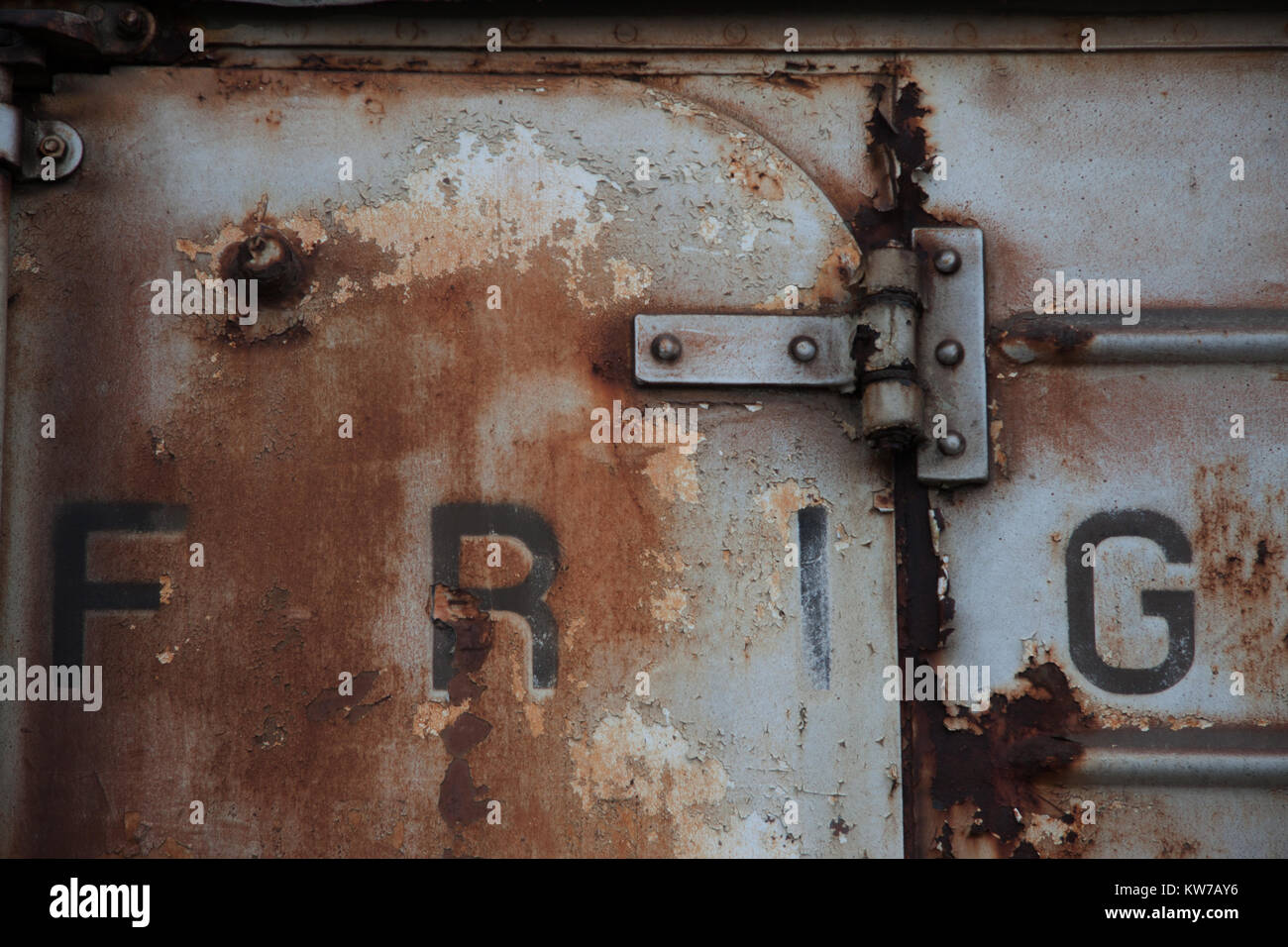 Abandoned rusty wagon, Thessaloniki Greece, Europe Stock Photo