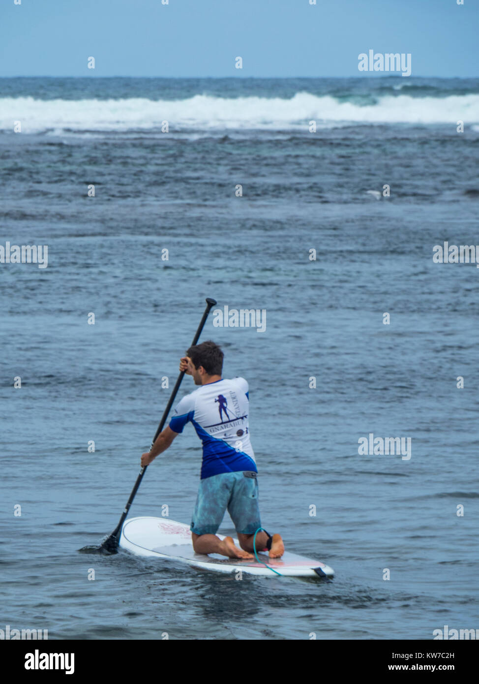 A male paddleboarding at Gnarabup Beach, Margaret River, Western Australia Stock Photo Alamy
