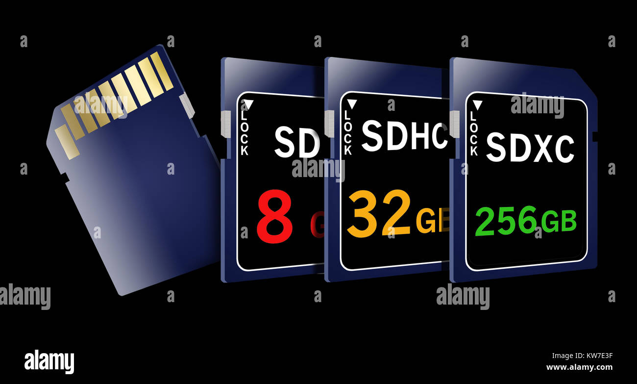 Flash memory is the theme of this illustration with assorted devices