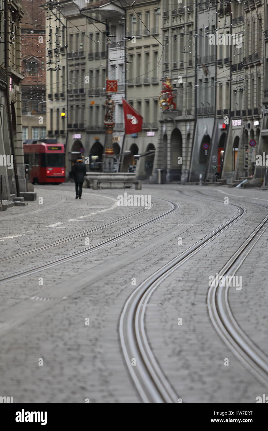 The Old Town of Bern in Switzerland is a UNESCO World Heritage site and ...