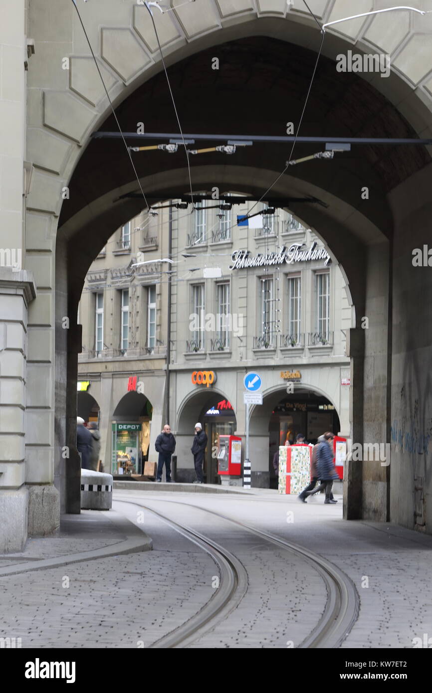 The Old Town of Bern in Switzerland is a UNESCO World Heritage site and ...