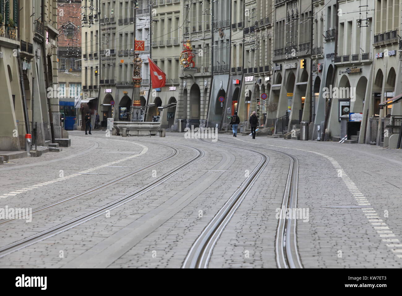 The Old Town of Bern in Switzerland is a UNESCO World Heritage site and ...